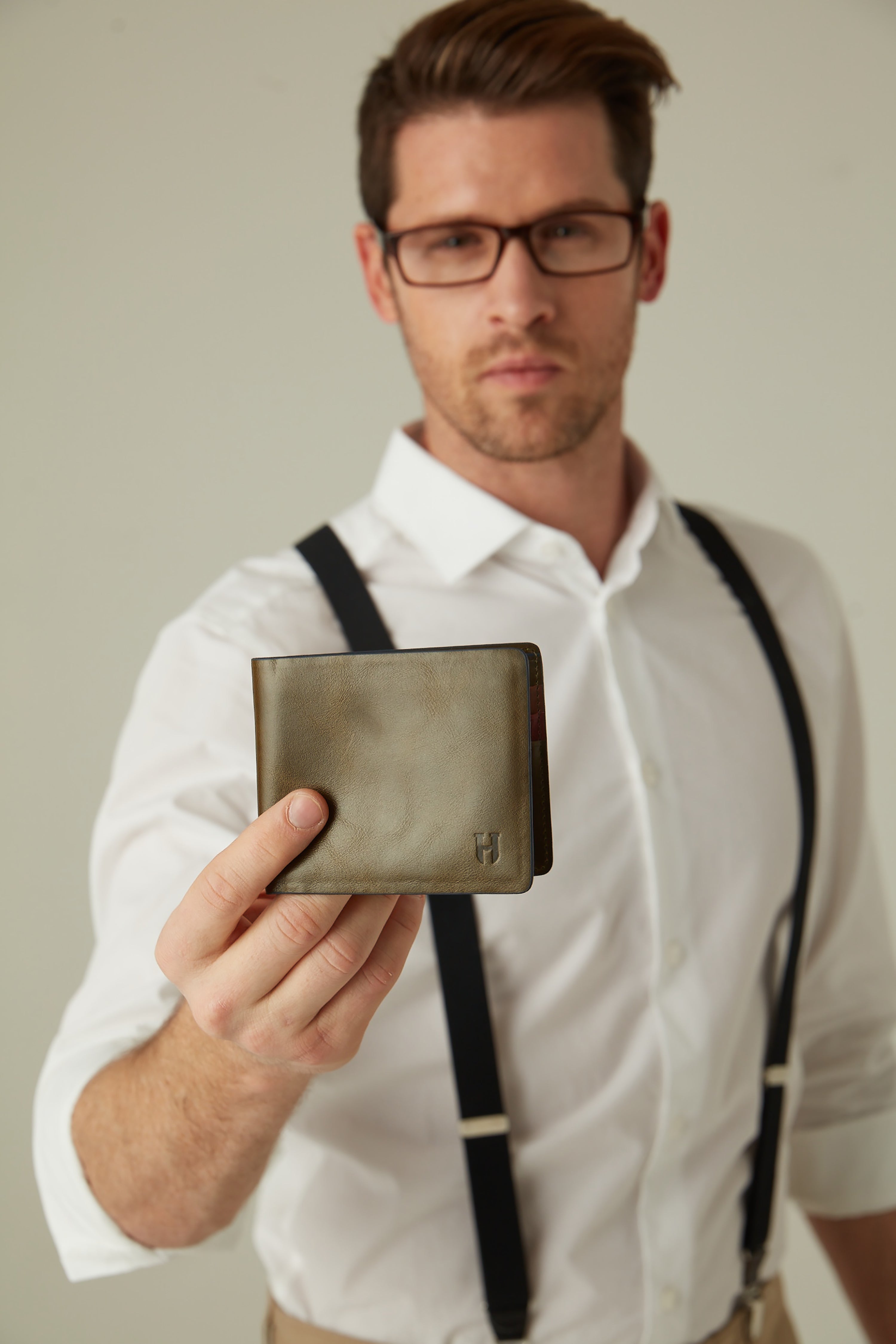 Eldridge El Yapımı Erkek Deri Cüzdan – RFID Korumalı, Çok Bölmeli