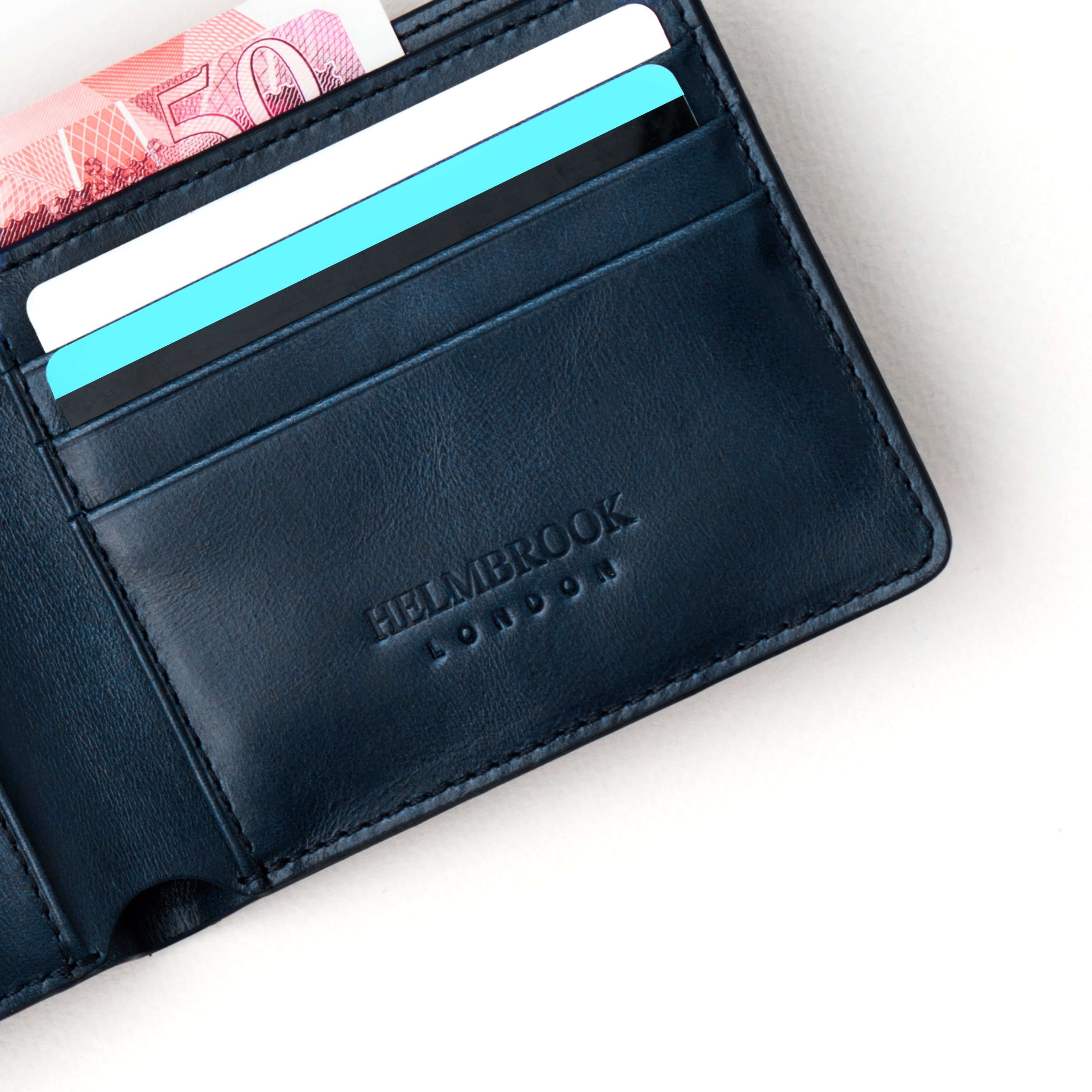 Eldridge El Yapımı Erkek Deri Cüzdan – RFID Korumalı, Çok Bölmeli