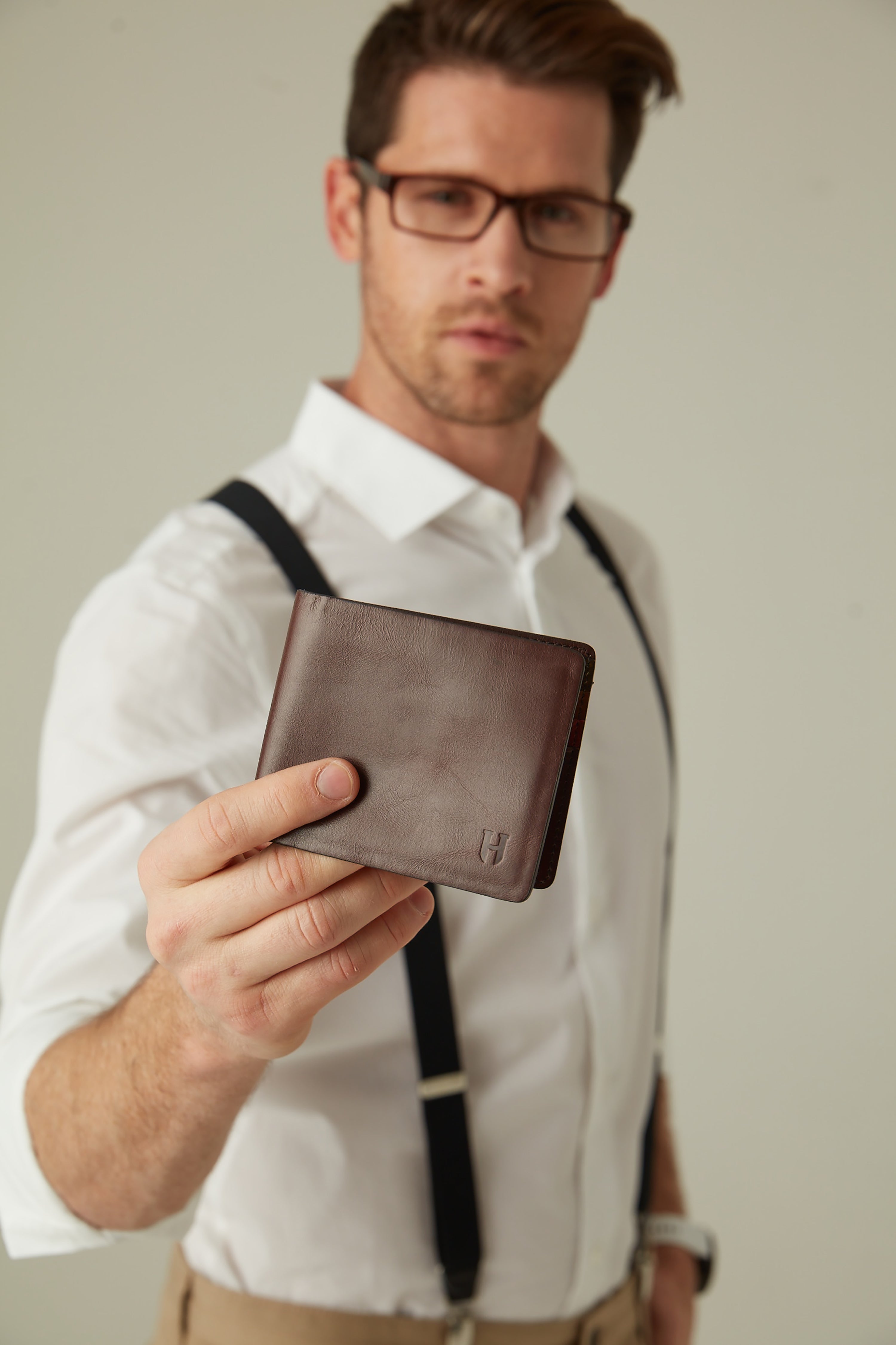 Eldridge El Yapımı Erkek Deri Cüzdan – RFID Korumalı, Çok Bölmeli