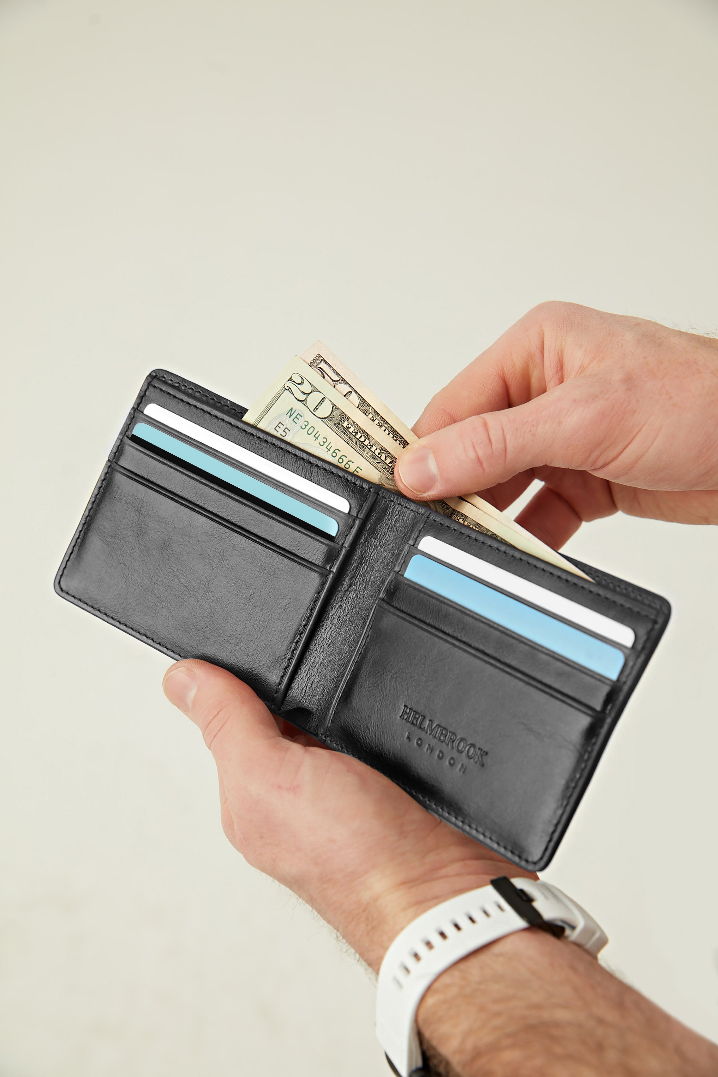 Eldridge El Yapımı Erkek Deri Cüzdan – RFID Korumalı, Çok Bölmeli