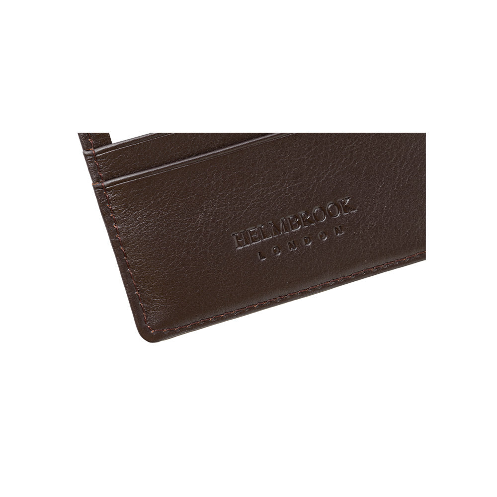 Dayanıklı kahverengi erkek deri kartlık Barry, uzun süreli kullanım için idealdir.