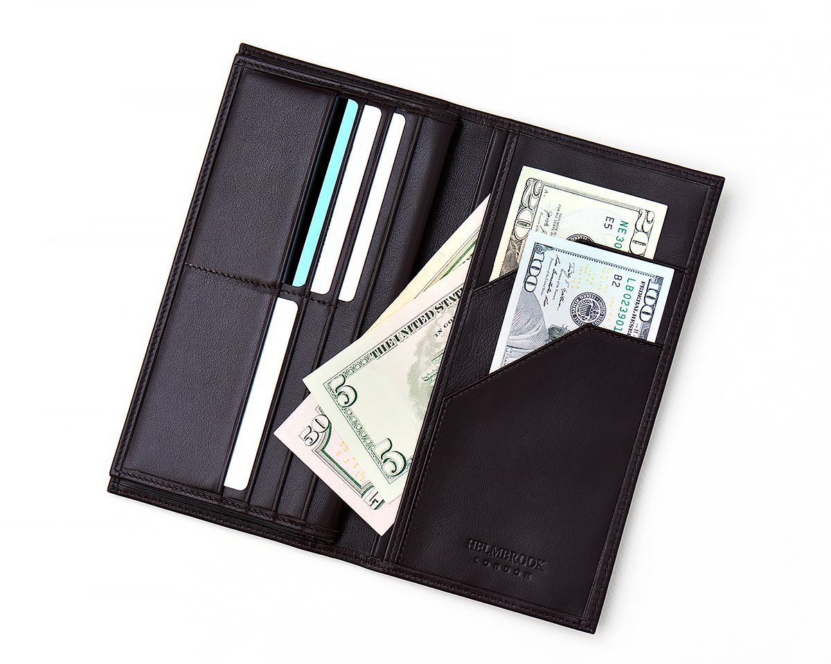 Dayanıklı RFID korumalı el yapımı deri seyahat cüzdanı, uzun ömürlü ve güvenilir bir seçenektir.