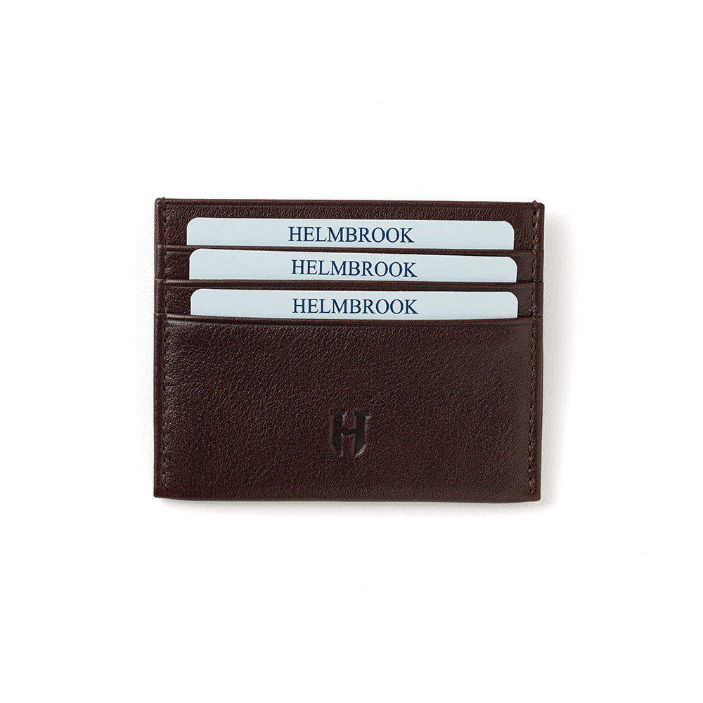 Dayanıklı kahverengi erkek deri kartlık Barry, uzun süreli kullanım için idealdir.