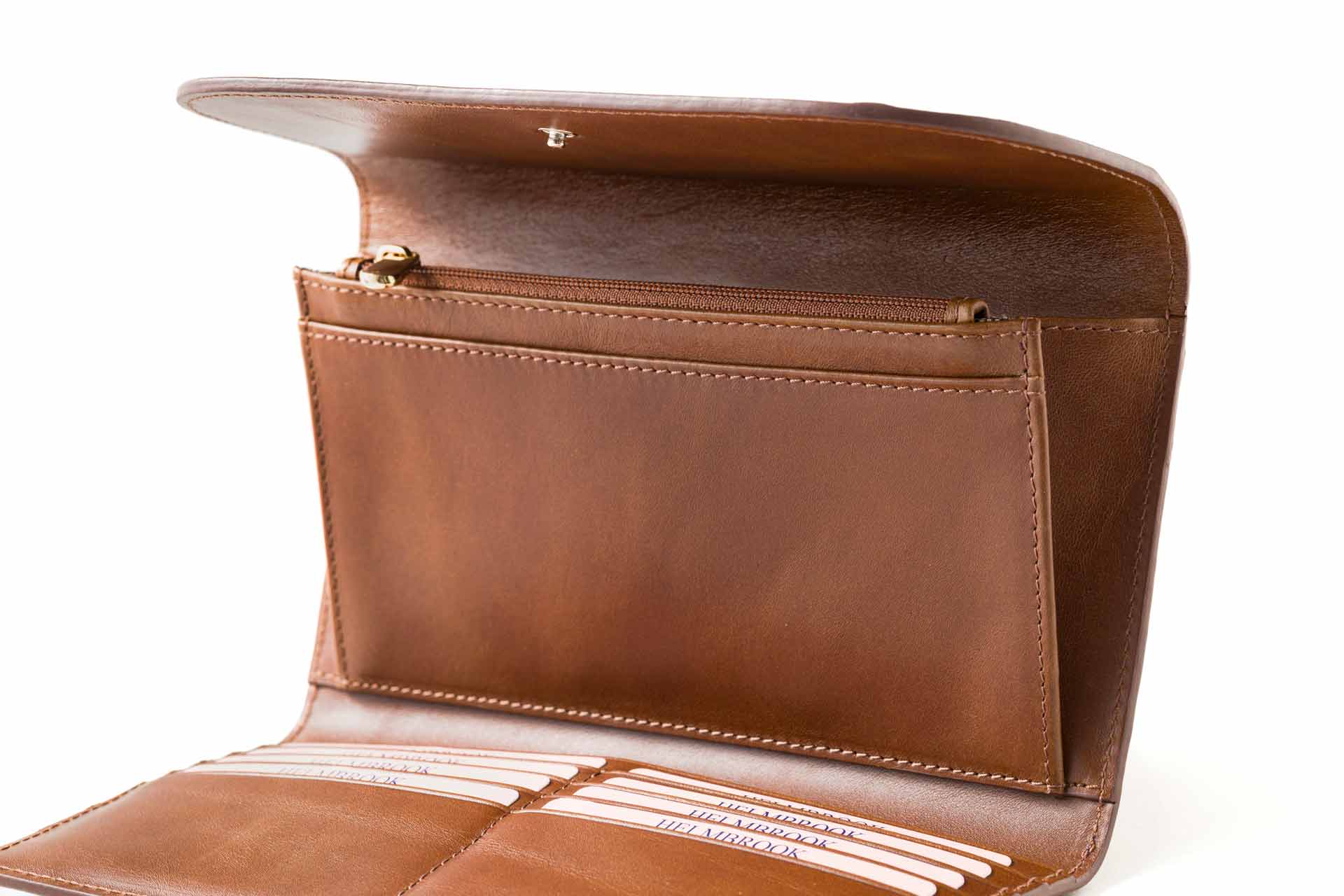 Ekonomik ve dayanıklı kadın fermuarlı deri RFID korumalı kadın deri cüzdan, güvenli.