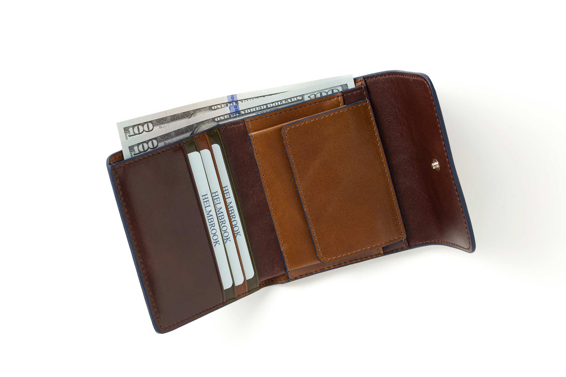 Ekonomik ve güvenilir Eleanor RFID korumalı hakiki deri cüzdan, pratik kullanım.