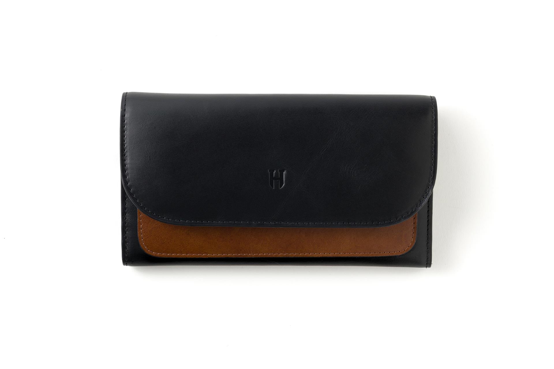 El yapımı güvenilir kadın fermuarlı deri RFID korumalı cüzdan, kaliteli ve zarif.