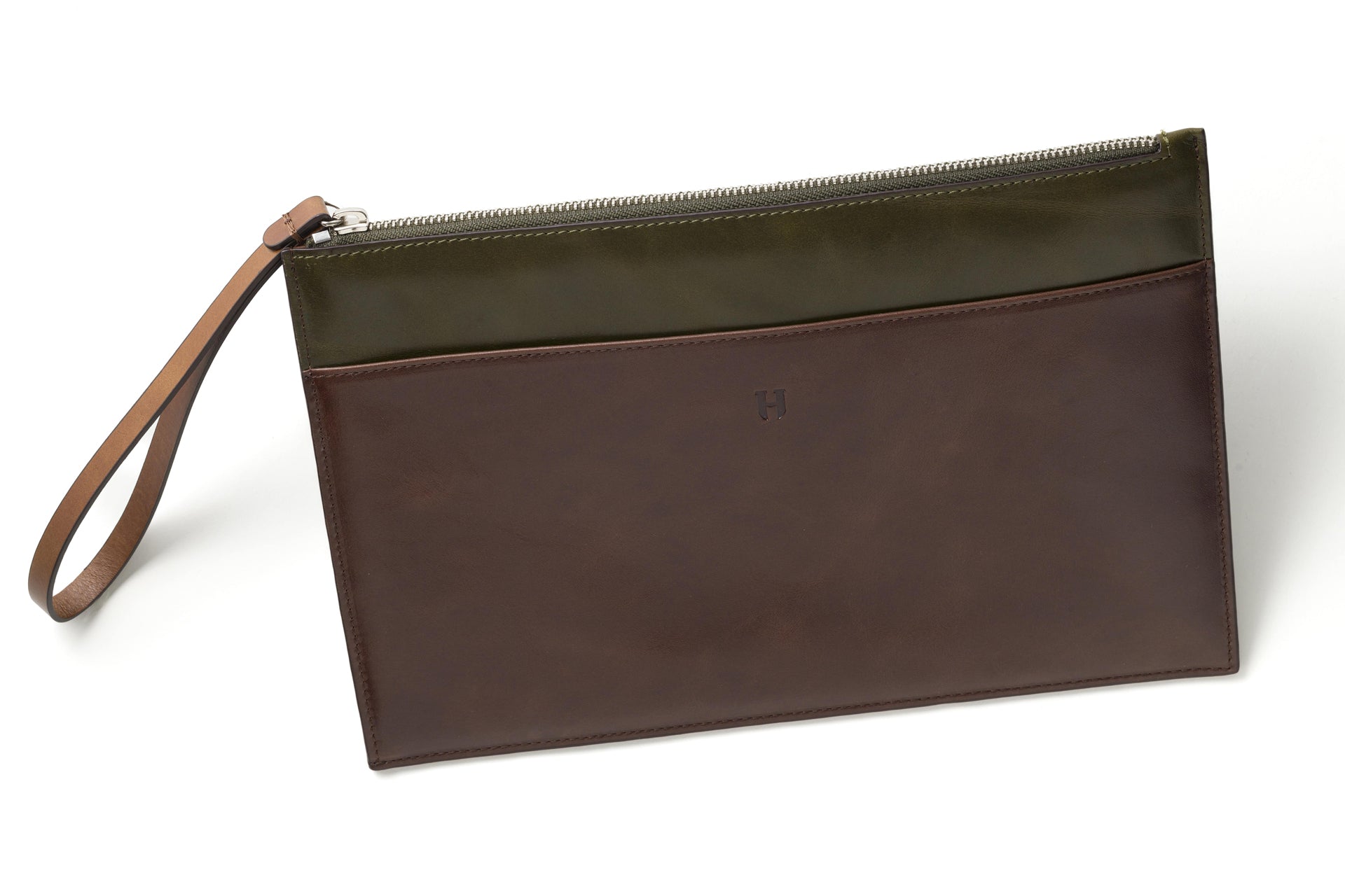 Hakiki deri haki portföy çanta, kadınlar için RFID korumalı ve şık bir seçenek.