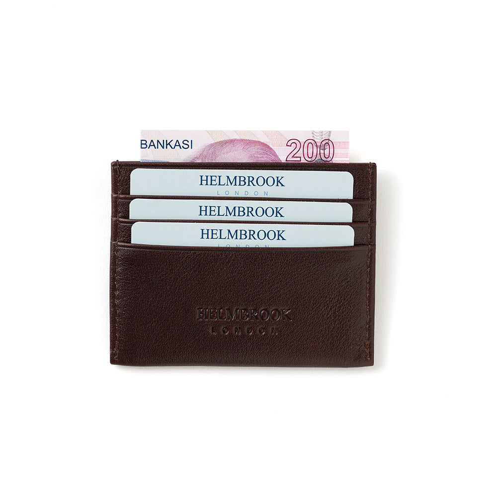 Kaliteli kahverengi deri kartlık Barry tasarım, şık detaylarıyla modern bir seçenek sunar.