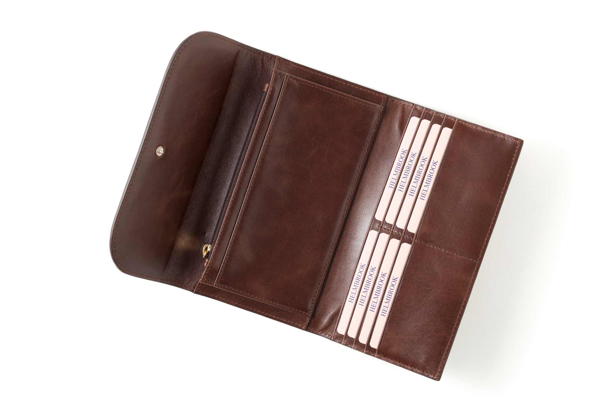 Lüks kadın deri fermuarlı RFID korumalı cepli kadın deri cüzdan, kullanışlı ve şık.