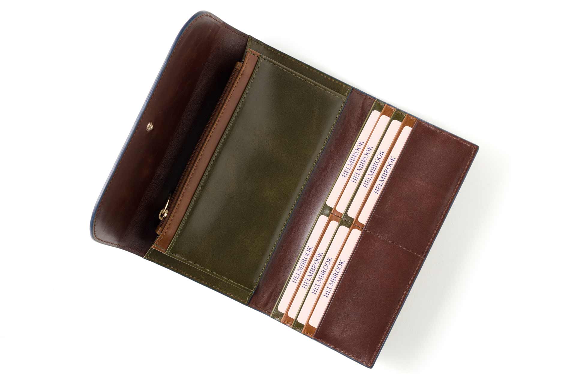 Lüks ve kaliteli RFID korumalı deri kadın fermuarlı cüzdan, pratik ve zarif.