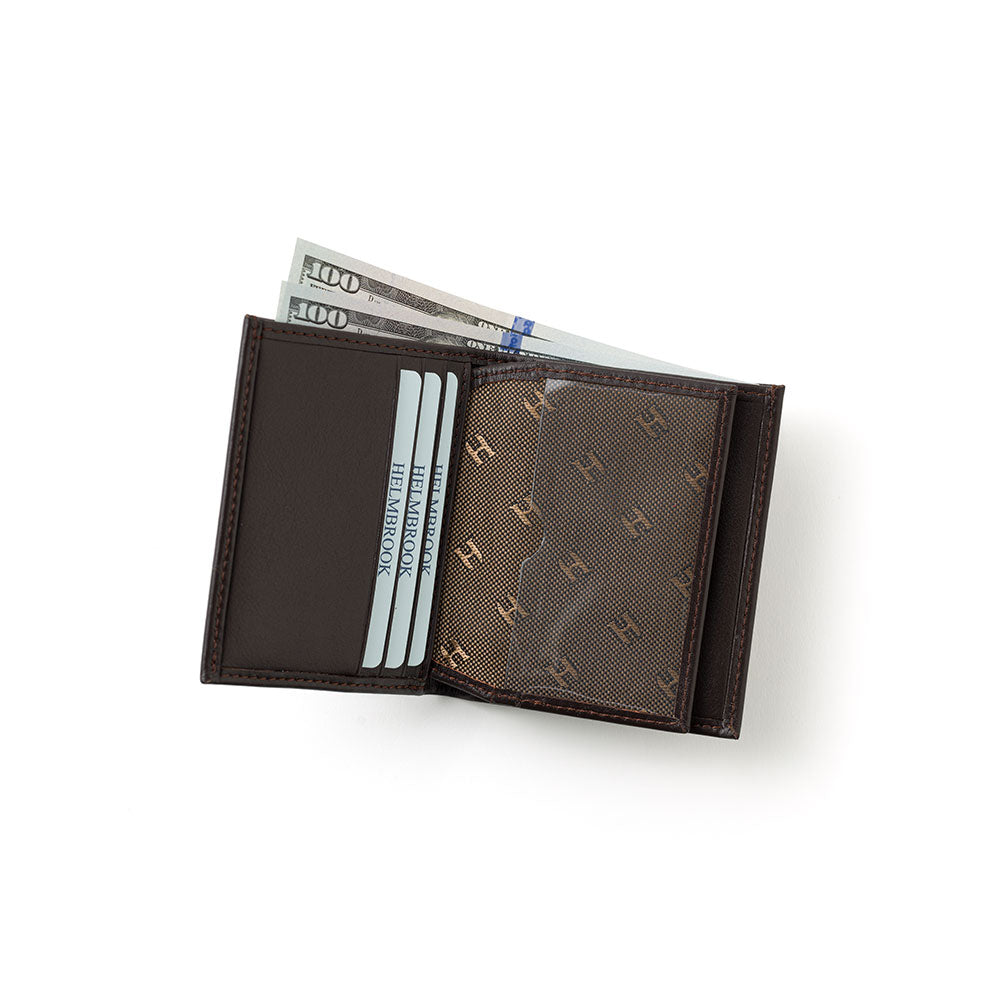 Pratik kahverengi el yapımı deri cüzdan erkek Axel ile kullanım kolaylığı.
