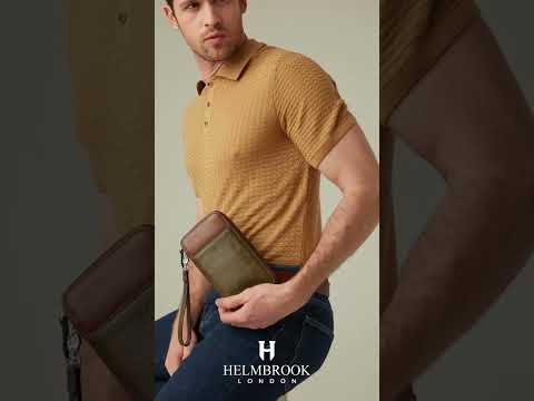Carlyle Fermuarlı Deri Çanta – Ön Cepli, Bileklikli - Taba (Ekstra Renkler)
