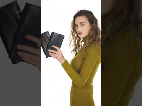 Ashley Kadın Deri Cüzdan – Fermuarlı, RFID Korumalı - Lacivert (Ekstra Renkler)