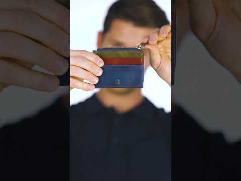Seward Erkek Deri Kartlık – Hakiki Deri, Fermuarlı, RFID Korumalı - Lacivert (Ekstra Renkler)