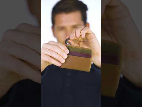 Seward Erkek Deri Kartlık – Hakiki Deri, Fermuarlı, RFID Korumalı - Taba (Ekstra Renkler)