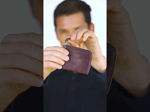 Seward Erkek Deri Kartlık – Hakiki Deri, Fermuarlı, RFID Korumalı - Kahverengi