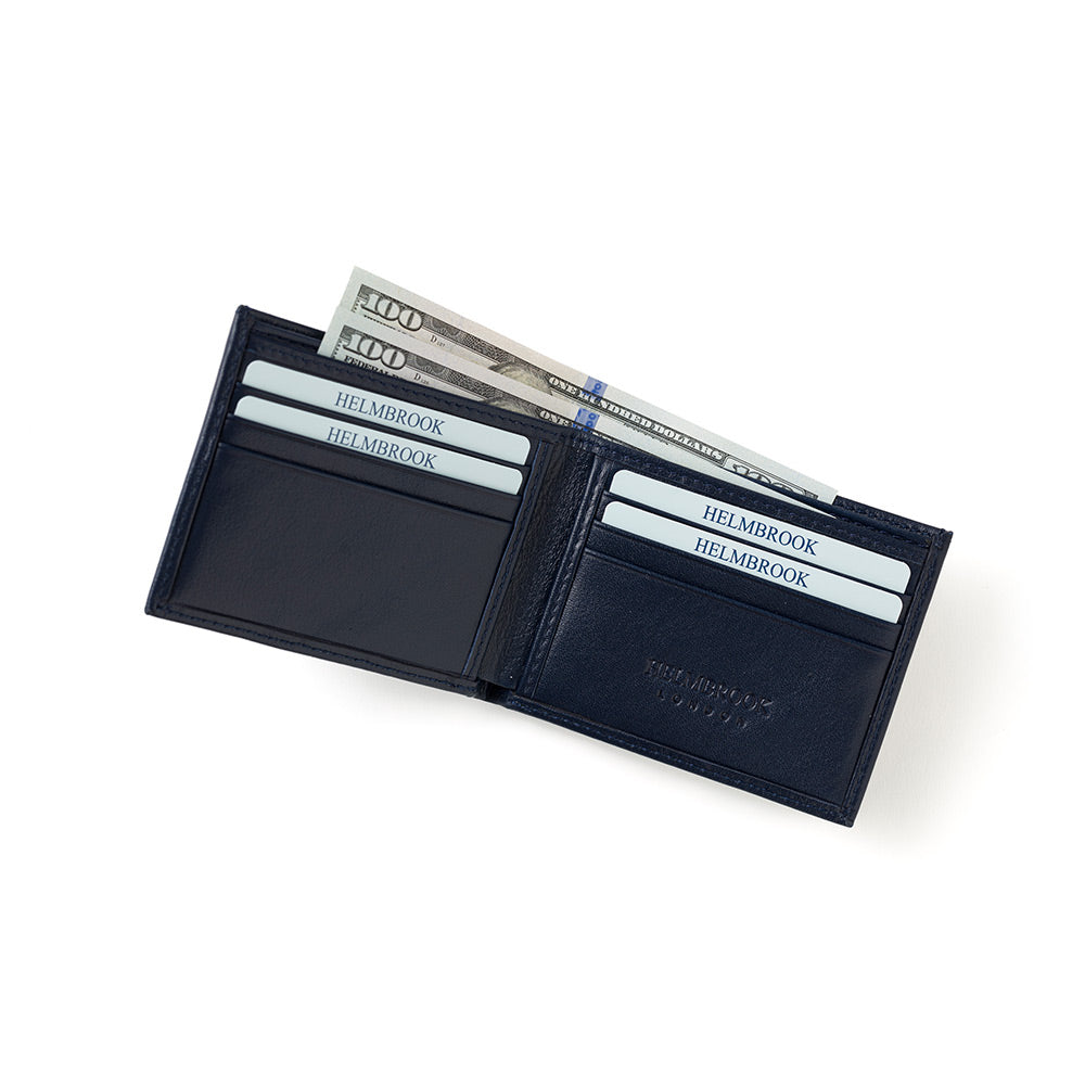 Zarif Dean el yapımı deri cüzdan lacivert erkek modeliyle fark yaratır.