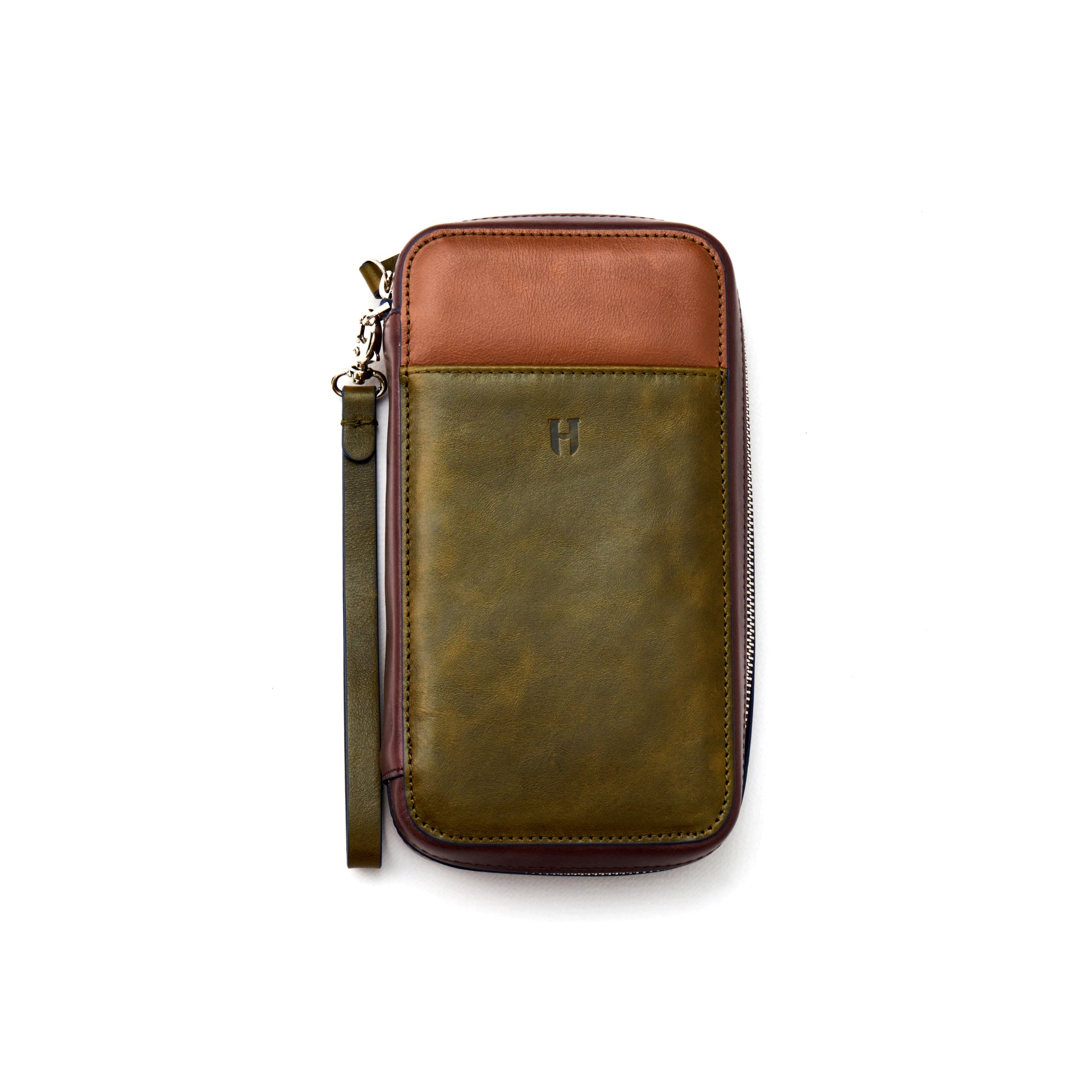 Carlyle Erkek Deri Bilek Askılı Clutch Çanta