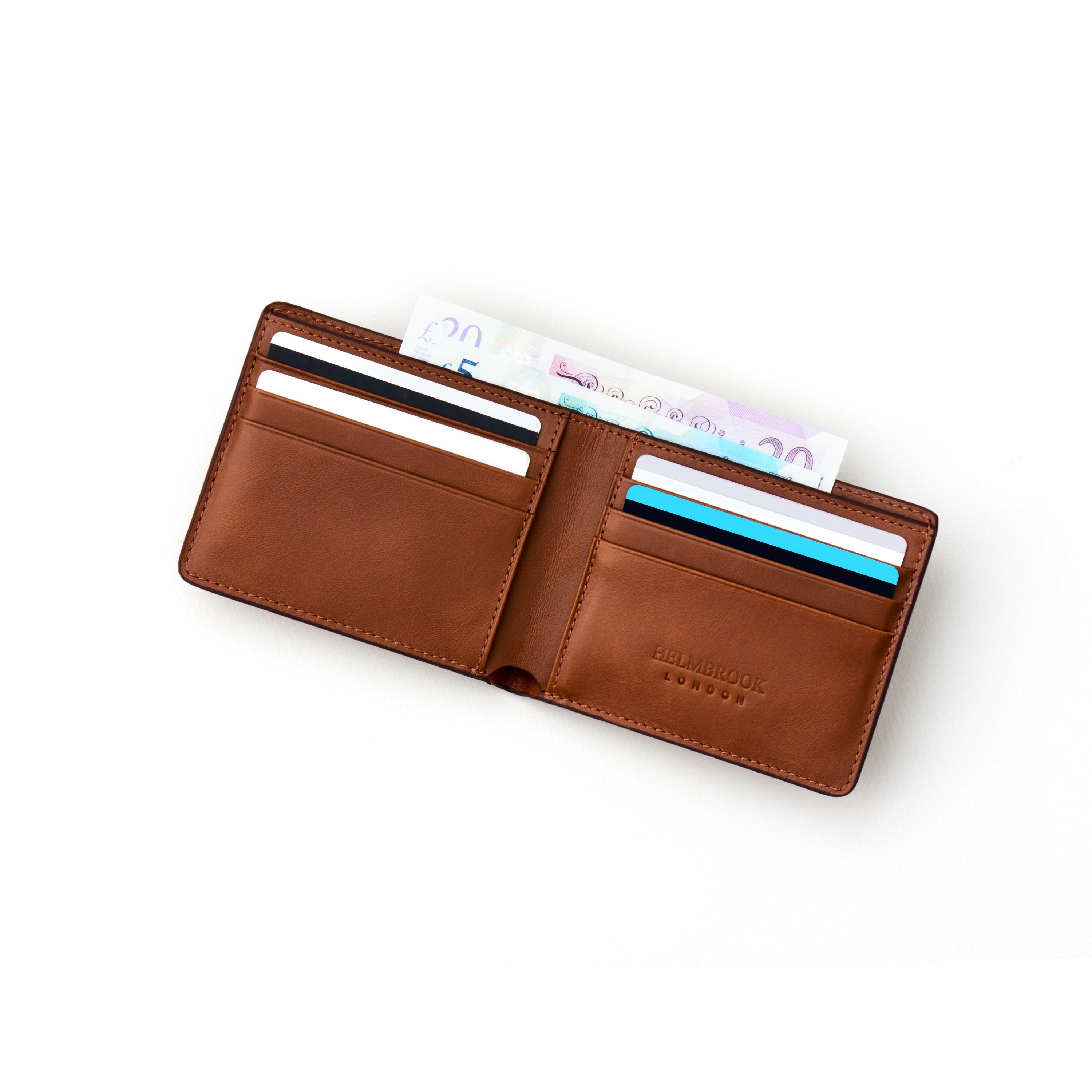 Eldridge El Yapımı Erkek Deri Cüzdan – RFID Korumalı, Çok Bölmeli