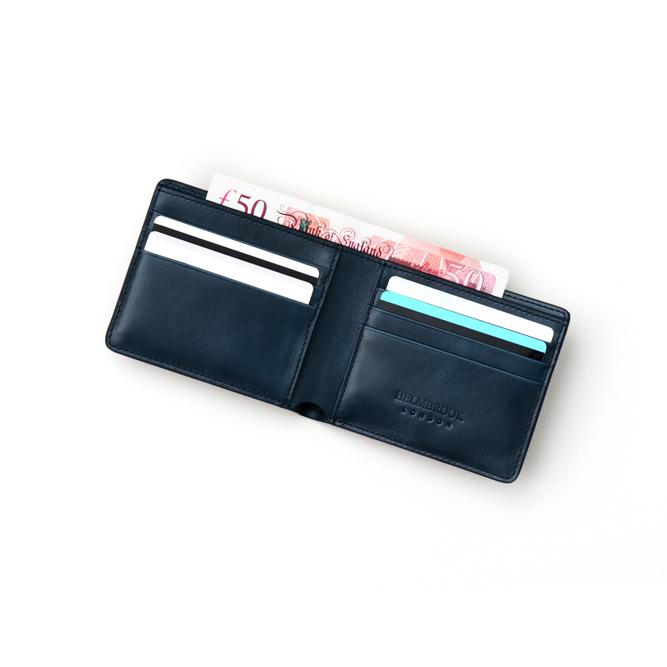 Eldridge El Yapımı Erkek Deri Cüzdan – RFID Korumalı, Çok Bölmeli