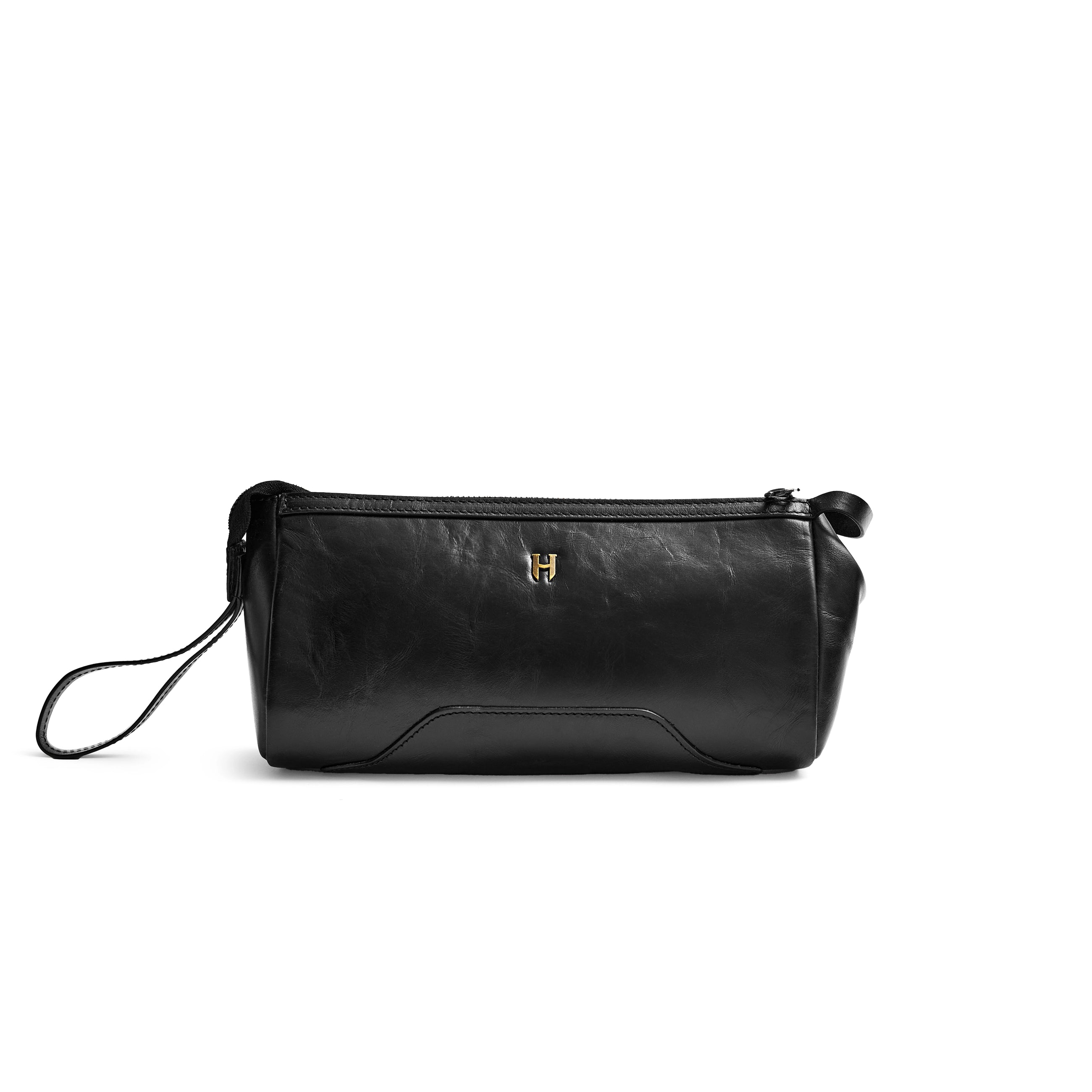 Edwin Unisex Deri Kozmetik & Makyaj Çantası