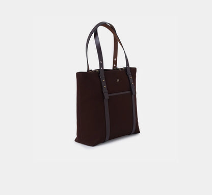 Louisa Lüks Unisex Kozmetik Çantası - Düz Kahverengi