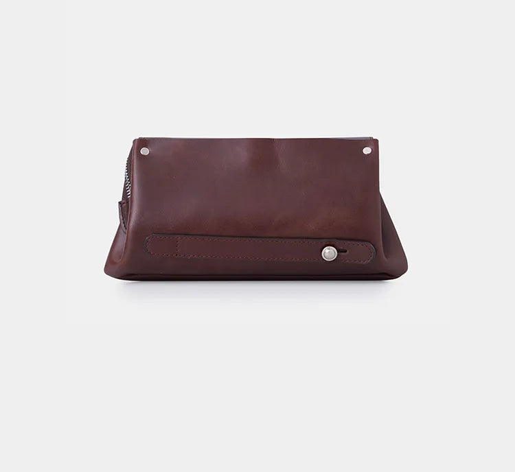 Connel Lüks Unisex Mini Deri El Çantası