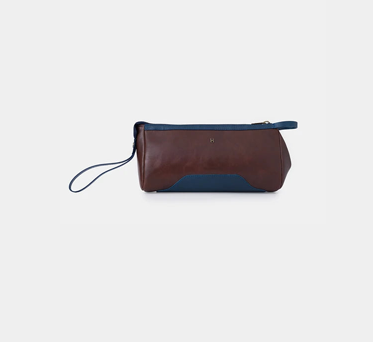 Edwin Unisex Deri Kozmetik & Makyaj Çantası