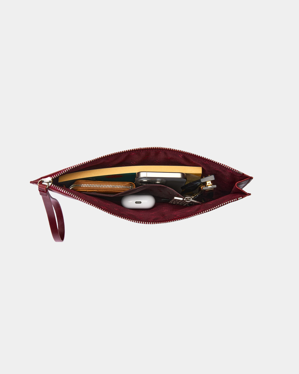Beverly Unisex İnce Deri Clutch Çanta (Bilek Askılı)