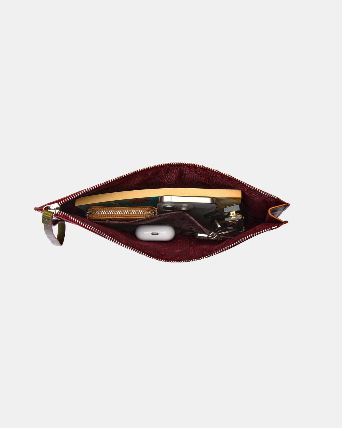 Beverly Unisex İnce Deri Clutch Çanta (Bilek Askılı)