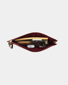 Beverly Unisex İnce Deri Clutch Çanta (Bilek Askılı)