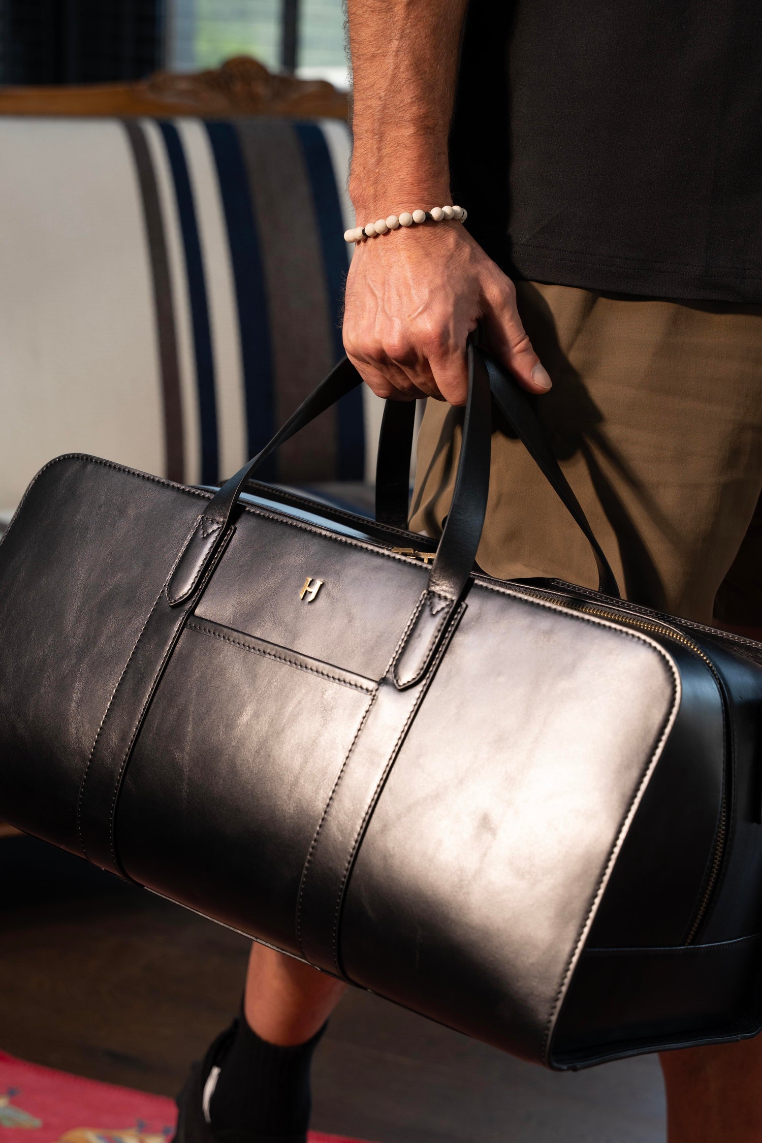 Leonard Lüks Deri Seyahat Çantası