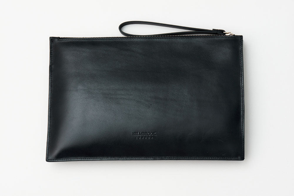 Beverly Unisex İnce Deri Clutch Çanta (Bilek Askılı)