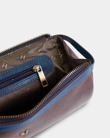 Edwin Unisex Deri Kozmetik & Makyaj Çantası