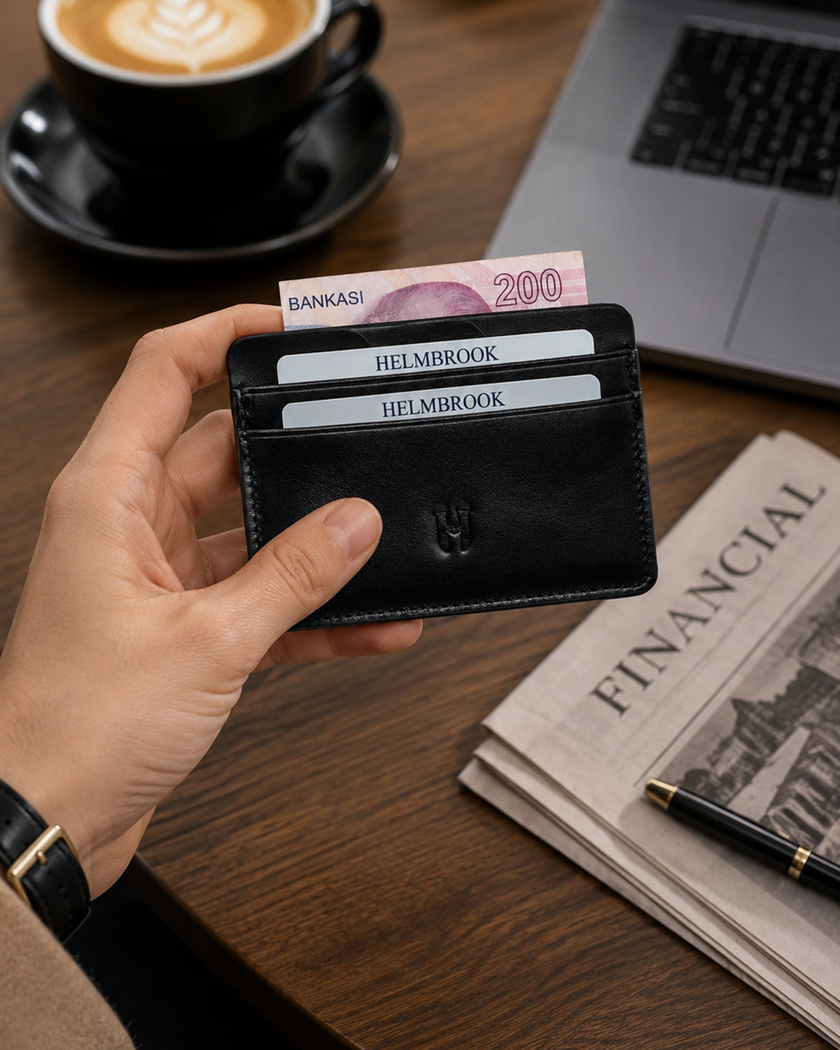 Elton Erkek RFID Korumalı Deri Kartlık