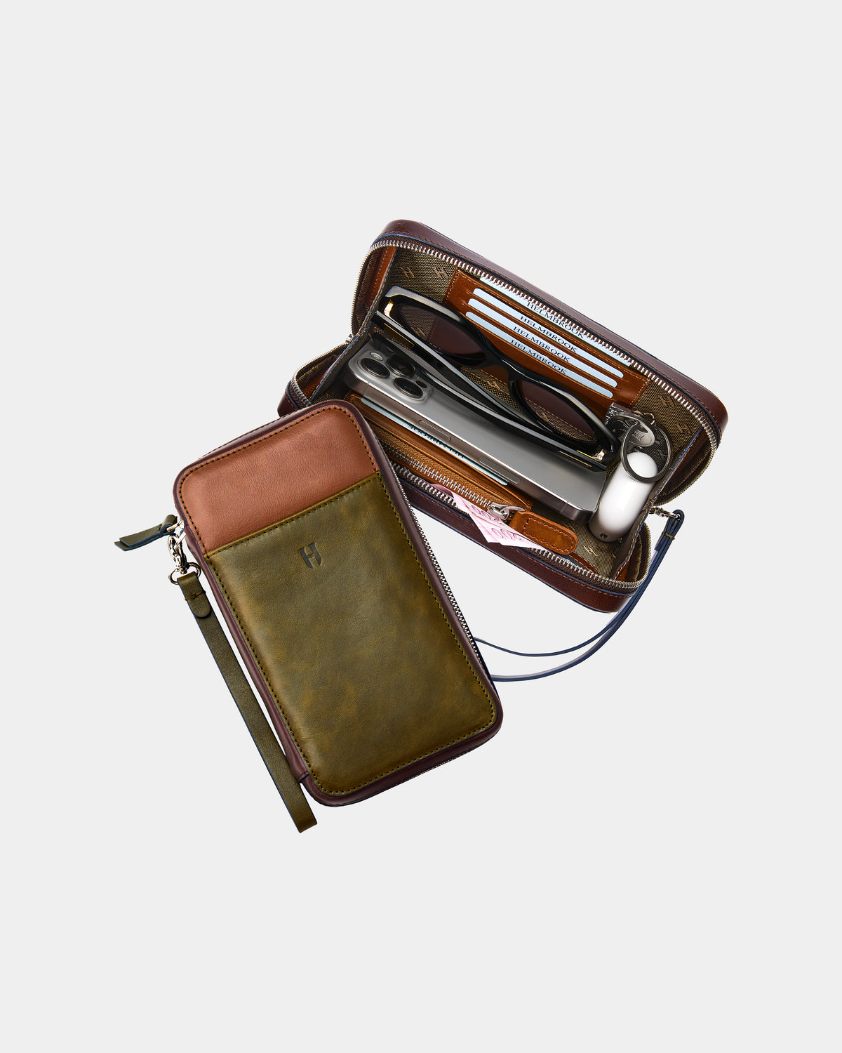 Carlyle Erkek Deri Bilek Askılı Clutch Çanta