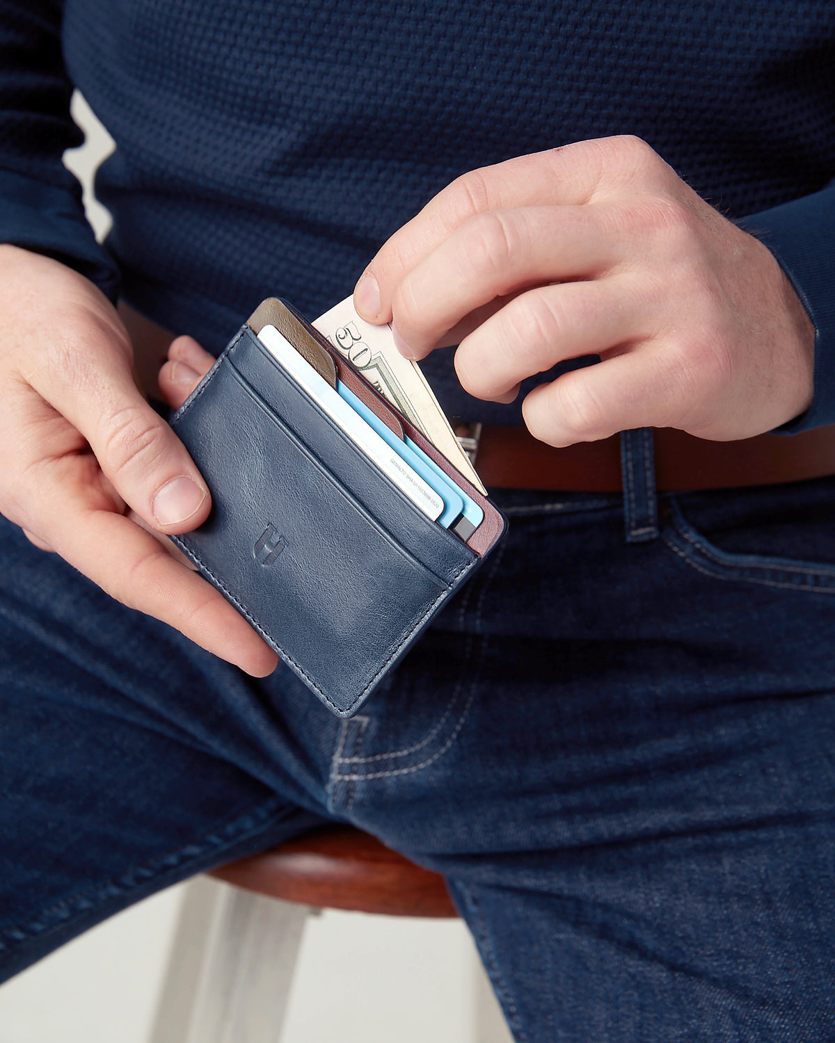 Elton Erkek RFID Korumalı Deri Kartlık