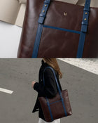 Louisa Unisex Deri Tote Bag – 15,6” Laptop Uyumlu
