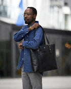 Louisa Unisex Deri Tote Bag – 15,6” Laptop Uyumlu