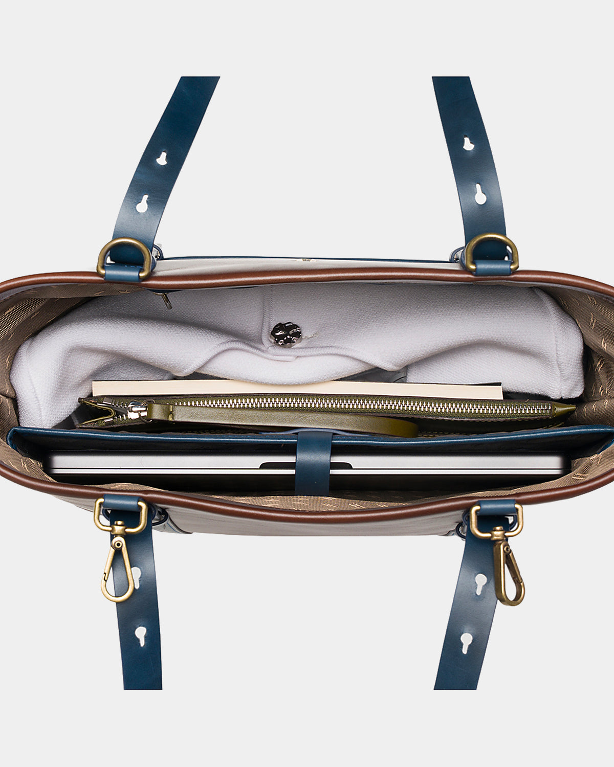 Louisa Unisex Deri Tote Bag – 15,6” Laptop Uyumlu
