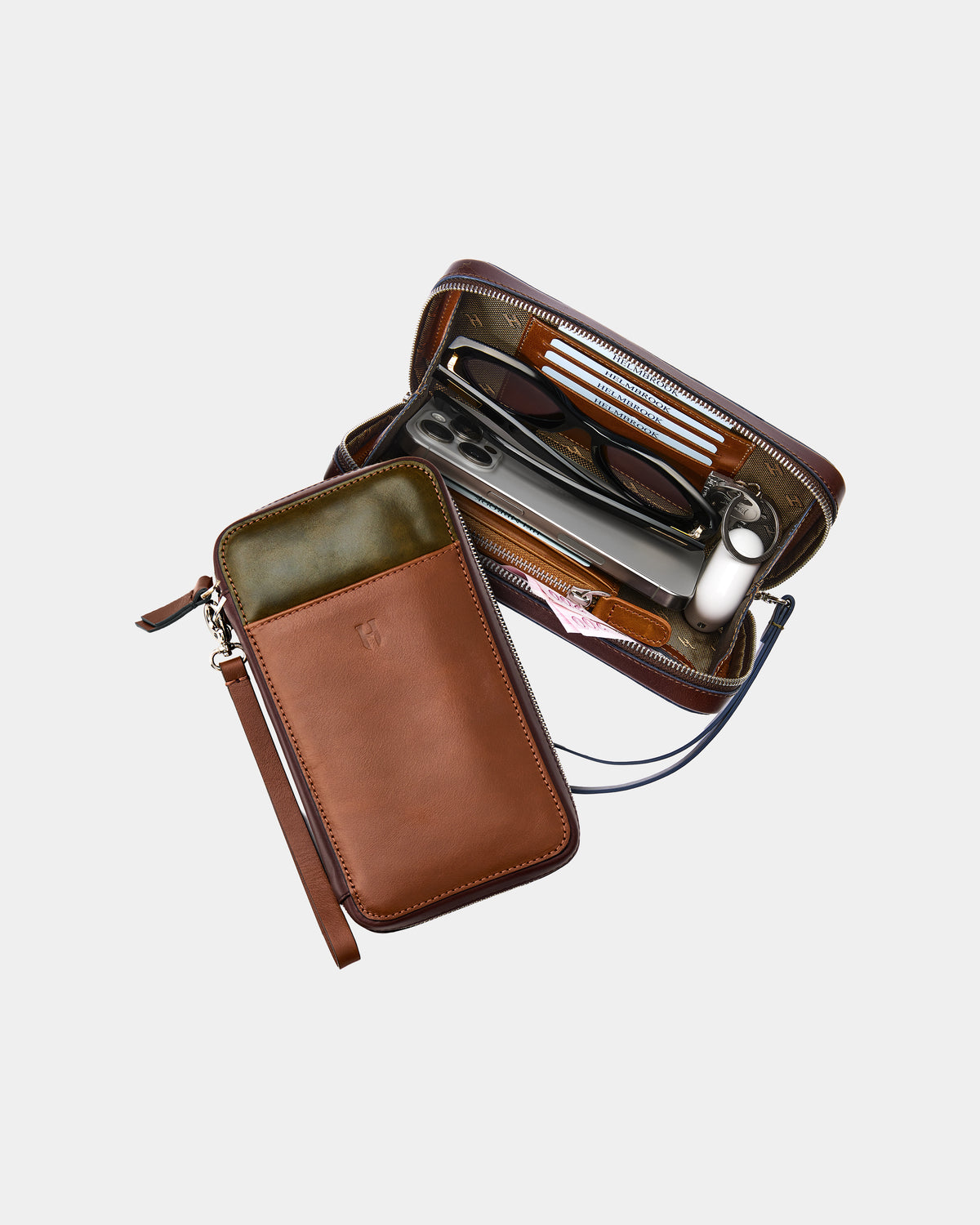 Carlyle Erkek Deri Bilek Askılı Clutch Çanta