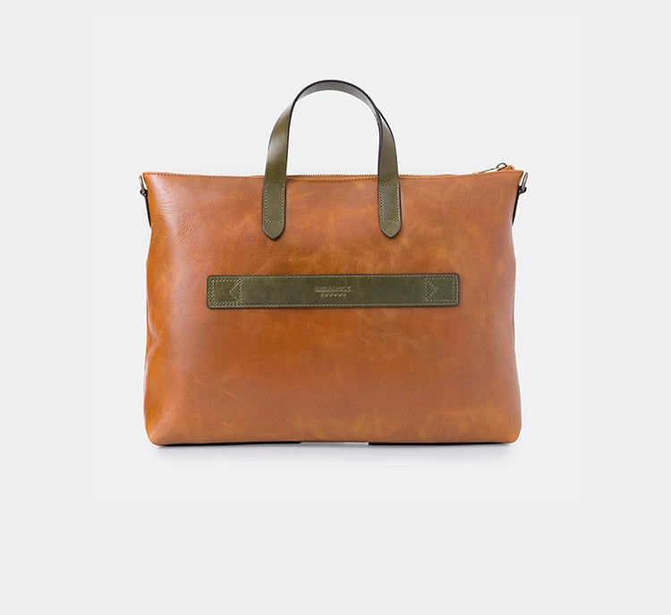 Brice 15,6" Unisex Deri Laptop ve Evrak Çantası
