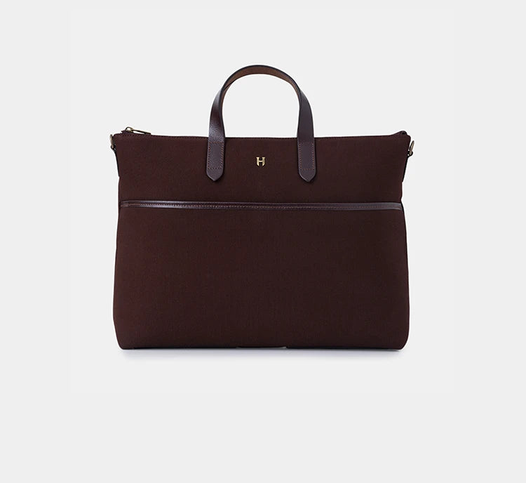 Brice Lüks Unisex Laptop Çantası - Kahverengi