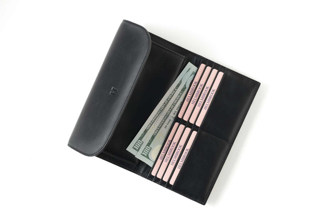 Charlotte RFID korumalı fermuarlı hakiki deri kadın cüzdan, zarif ve pratik.