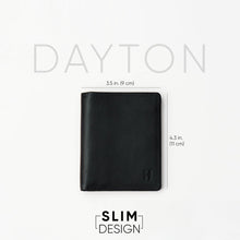 Dayton Erkek RFID Korumalı İnce Dikey Deri Cüzdan