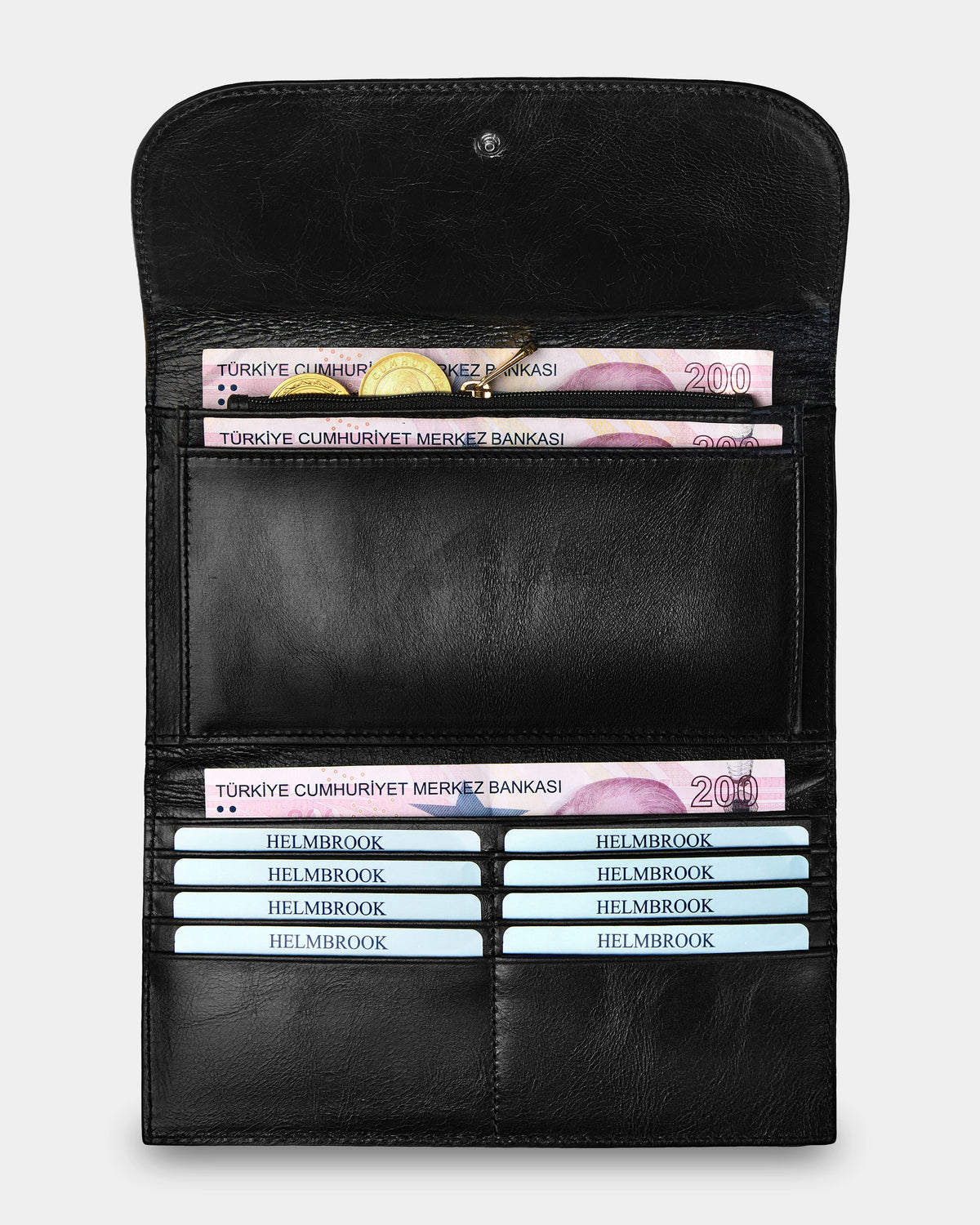 Charlotte Kadın Deri Cüzdan – Fermuarlı, RFID Korumalı