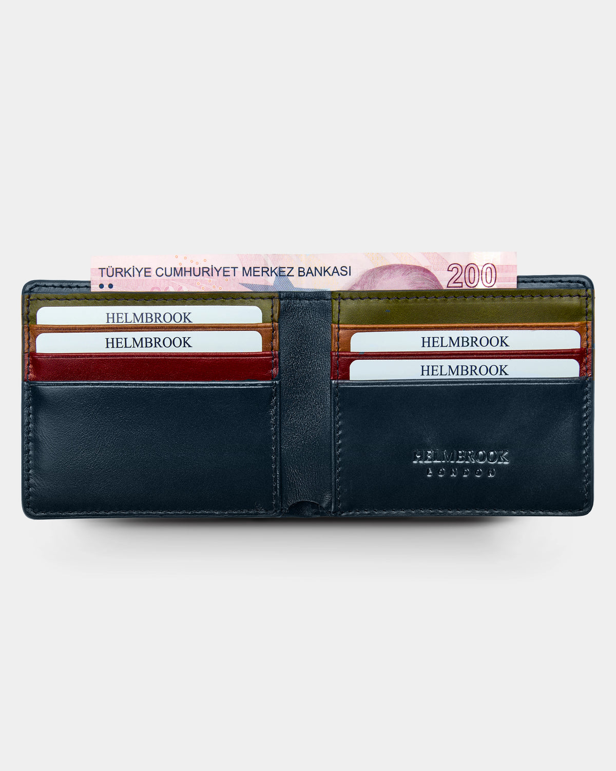 Eldridge El Yapımı Erkek Deri Cüzdan – RFID Korumalı, Çok Bölmeli