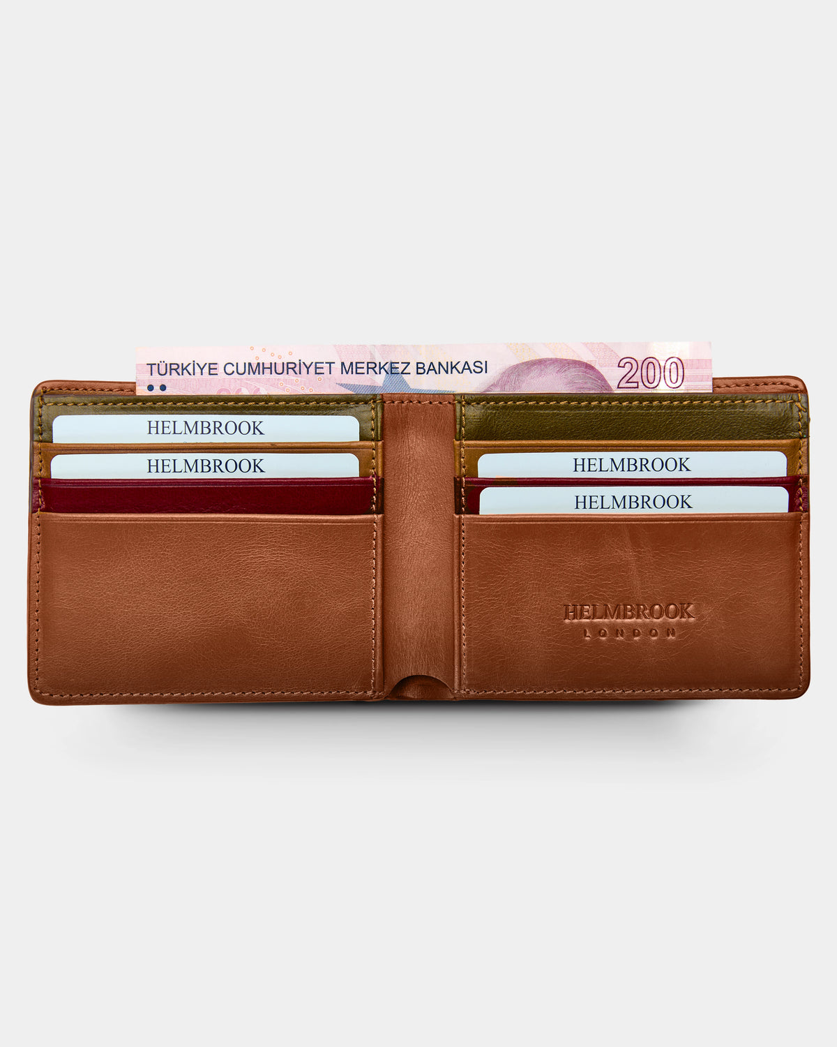 Eldridge El Yapımı Erkek Deri Cüzdan – RFID Korumalı, Çok Bölmeli
