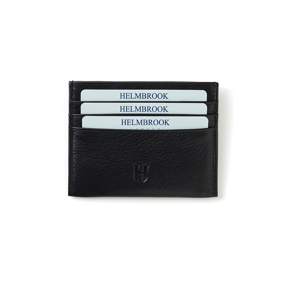 Pratik siyah erkek kartlık Barry deri, modern tasarımıyla konforlu kullanım sağlar.