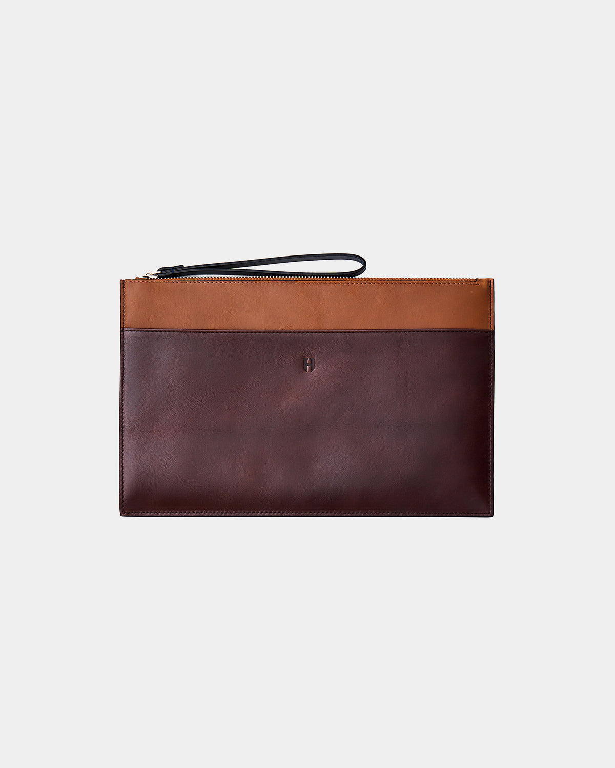Beverly Unisex İnce Deri Clutch Çanta (Bilek Askılı)
